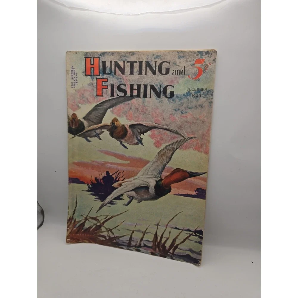 Vintage Hunting and Fishing Magazine December 1940 Outdoorsman Shooting